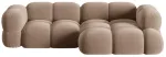 Nurgadiivan Cosmopolitan Design Loretto Vogue 3, tume beež v&auml;rv, parem, 147 x 250 cm x 68 cm