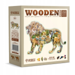 Puidust pusle Wooden City Lions Roar, 25.4 cm x 37.5 cm, 250 tk, mitmev&auml;rviline