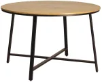 Kahjustatud pakendiga toode. S&ouml;&ouml;gilaud Home4you Sancia, tamm v./pruun v., 120 cm x 120 cm x 76 cm