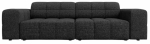 Diivan Cosmopolitan Design Chicago Chenille Haga 19, must v., 102 x 212 cm x 78 cm