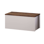 Kummut Kalune Design Florya, valge v./p&auml;hklipuu v., 45.5 cm x 45 cm x 90 cm
