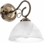 Valgusti seinale Candellux Lighting Horizon 21-45171, E27, 1 x 40 W, valge v. / pruun v.
