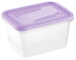Toiduainekarbi komplekt Keeeper Fredo Fresh, 2 l, 20 cm x 10.5 cm, l&auml;bipaistev v./violetne v., 2 tk