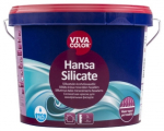 Fassaadiv&auml;rv Vivacolor Hansa Silicate, valge v., 2.7 l