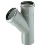 Kolmik sisekanalisatsioonile Magnaplast HTplus, 40 mm x 40 mm, 45 &deg;