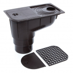 Vihmaveerenni lehter Scala 75-110/110, pol&uuml;vin&uuml;&uuml;lkloriid (pvc), pruun v.