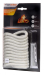 Tihenduskomplekt Flammifera, 250 cm, 0.8 cm, tekstiil, valge v.