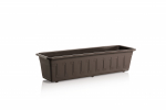 Lillekast Plastkon Garden 41105601, plastik, 58.5 cm x 17 cm, &Oslash; 58.5 cm, tumepruun v.