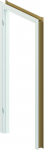 Ukseleng, 206 cm x 89 cm x 10 cm, vasakpoolne, valge v.