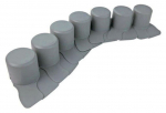 Aiad vagudele Prosperplast IPAL7 S443, 1.3 cm x 405 cm x 6 cm, hall v., 8 tk