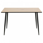 Laud Wilma, must v./puidu v., 120 cm x 80 cm x 75 cm