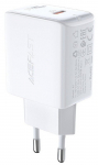 Telefoni laadija AceFast A1 USB-C, USB-C, valge v., 20 W