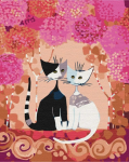 Maalimine numbrite j&auml;rgi Picture Paint It! Fantastic Cats, mitmev&auml;rviline