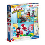 Pusle 2in1 Clementoni Spidey And His Amazing Friends 24794, 19 cm x 27 cm, 40 tk, mitmev&auml;rviline
