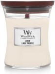 K&uuml;&uuml;nal, l&otilde;hna WoodWick Linen, 30 h, 85 g, Valge v.