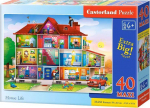 Pusle Castorland House Life 464015, 40 cm x 59 cm, 40 tk, mitmev&auml;rviline