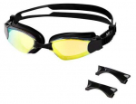 Ujumisprillid Nils Aqua Racing NQG660MAF, must v./kollane v.