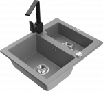 K&ouml;&ouml;givalamu Mexen Carlos 6518581500-71+670300-70, graniit, 58 cm x 47 cm x 17.7 cm, must/hall