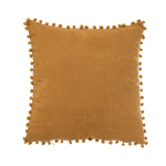 Dekoratiivne padi Domoletti Ponpon, kollane v., 45 cm x 45 cm