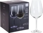 Veiniklaaside komplekt Atmosfera, kristalliline, 0.52 l, 4 tk