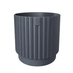 Lillepott Form Plastic Mika Cyli Petit 5300-014, plastik, &Oslash; 17.8 cm, antratsiit v.