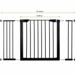 Turvav&auml;rav Springos SG0002BC x 74 cm, puudriga kaetud, must v.