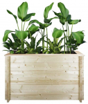 Lillepott Timbela M615-1, puit, 118 cm x 38 cm, puidu v.