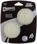 M&auml;nguasi koerale, pall Chuckit! Max Glow, 6.5 cm, &Oslash; 6.5 cm, valge v.