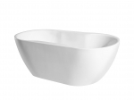 Vann, teisaldatav Besco Navia, 140 cm x 75 cm x 60 cm, ovaalne, valge