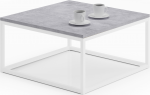 Kohvilaud ADRK Belten, valge v./hall v., 65 cm x 65 cm x 33 cm