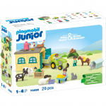 Konstruktor Playmobil Junior Farm Adventure With Tractor 71656, 29 tk, mitmev&auml;rviline