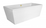 Vann, teisaldatav Besco Vera, 170 cm x 75 cm x 61.5 cm, ristk&uuml;lik, valge