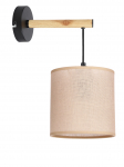 Valgusti seinale Candellux Lighting Combi, E27, 1 x 60 W, must v.