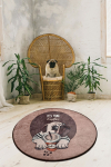 Vaip Conceptum Hypnose Pugs Coffee, mitmev&auml;rviline, 100 cm x 100 cm