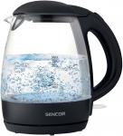 Elektriline veekeetja Sencor SWK 2300BK, 1.2 l, l&auml;bipaistev v./must v.