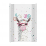 M&auml;hkimismatt Ceba Baby Hard Crazy Llama, 70 cm x 50 cm, valge v./roosa v.