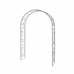 Taimetugi Garden Center, 135 cm x 37 cm, 224 cm, metall