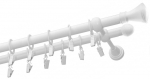 Kardinapuu komplekt Olimp Monako, 400 cm, &Oslash; 19 mm, valge v.