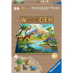 Puidust pusle Ravensburger Dinosaur World, 19.2 cm x 19.2 cm, 44 tk, mitmev&auml;rviline