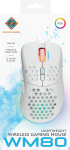 Juhtmevaba m&auml;nguhiir Deltaco WM80 (GAM-120-W), 2.4ghz wireless / usb, valge v.