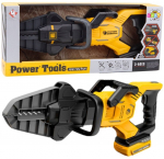 M&auml;nguasi meistri t&ouml;&ouml;riist, pneumaatilised elektrilised k&auml;&auml;rid Lean Toys Power, must v./kollane v.