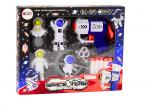 M&auml;ngurelv, koos tarvikutega Lean Toys Space Team, 13 cm Valge v./Mitmev&auml;rviline