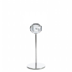 K&uuml;&uuml;nlahoidja Lara, kristall/metall, &Oslash; 8 cm, 19 cm, h&otilde;be v.