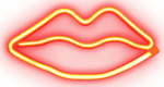 Dekoratsioon "Huuled" SBS Red Lips Glow LED-valgustusega, 13 cm, 26 cm, punane v.