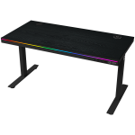 Arvutim&auml;ngulaud reguleeritava k&otilde;rgusega Lorgar LRG-DP80W, 140.5 cm x 116.5 cm, 70.5 - 116.5 cm, must v.