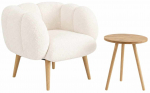 M&ouml;&ouml;blikomplekt Hanah Home Lotus 251BLS1162, sise, pruun v./valge v.