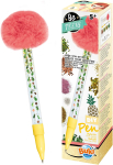 Loovkomplekt, pliiatsi kaunistuste komplekt Buki France Be Teens Pineapple, kollane v./roosa v.