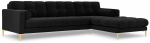 Nurgadiivan Cosmopolitan Design Bali, kuld v./must v., parem, 185 x 293 cm x 75 cm
