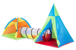 Kahjustatud pakendiga toode. Laste telk tunneliga I-Play Igloo Tipi, 320 cm x 120 cm