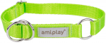 Kaelarihm koertele Amiplay Samba, roheline, 350 - 500 mm x 25 mm, 35-50